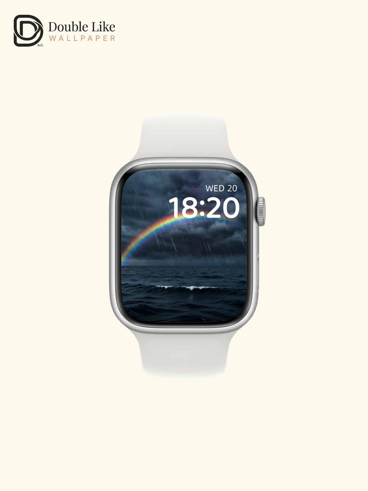 Ocean Storm Vivid Rainbow Rain Sea Aesthetic Wallpaper Pack [#ZMY152]