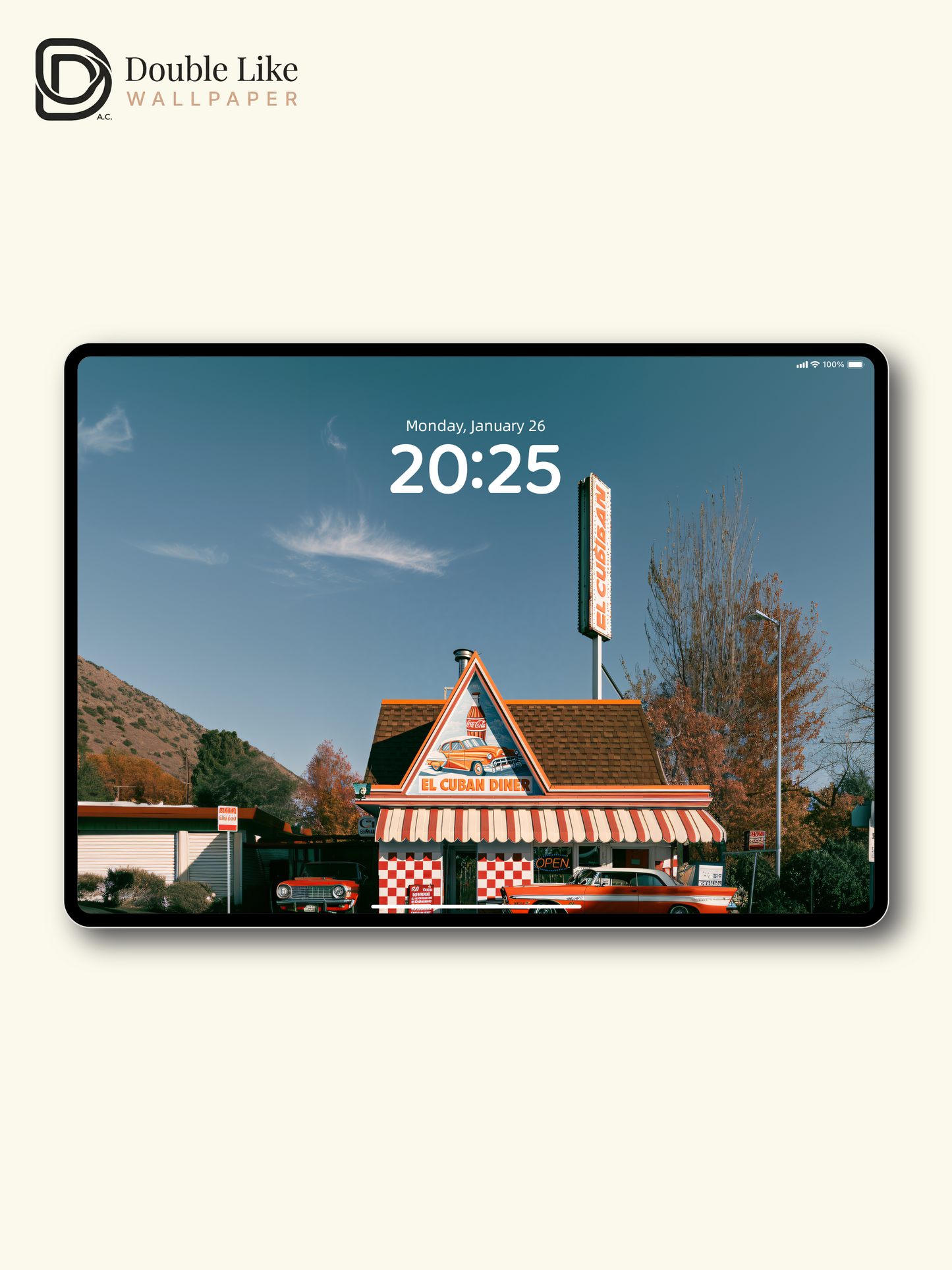 Vintage American El Cuban Diner Classic Cars Aesthetic Wallpaper Pack [#JJ1373]