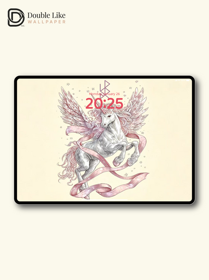 Year of the Horse Beauty Wallpaper | "Unicorn's Radiant Glory",  For Beauty, Confidence & Attraction [#HWWx016]