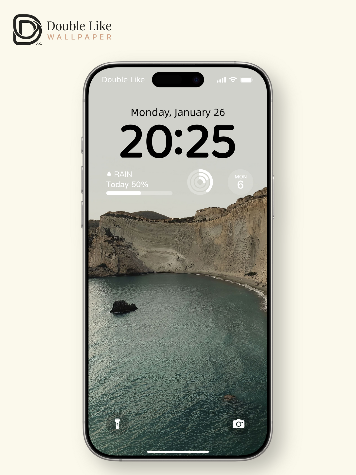 Morandi Coast Cliff Calming Landscape Wallpaper Pack [#ZMY368]