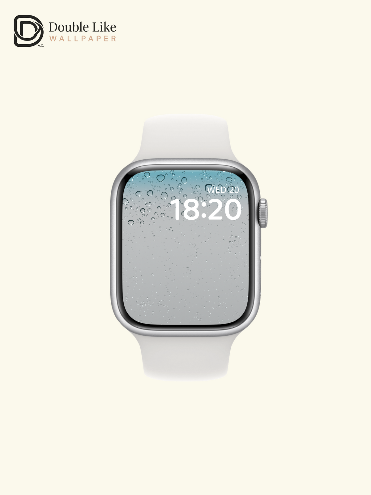 Classic Water Droplets Frosted Glass Minimalist Aqua Blue Aesthetic Wallpaper Pack [#ZMY228]