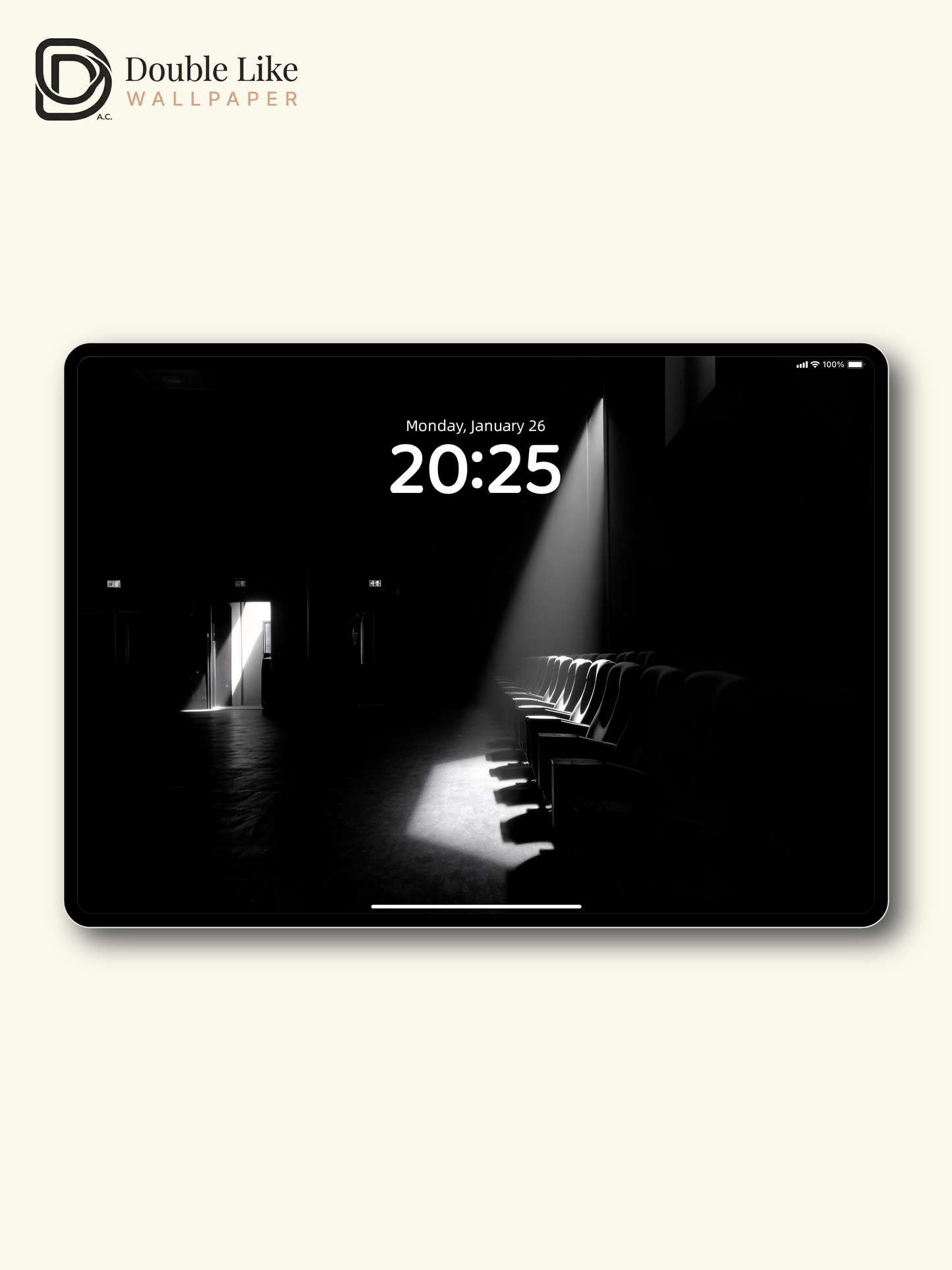 Cinematic Light Empty Cinema Theater Seat Lonely Minimalist Wallpaper Pack [#JJ1219]