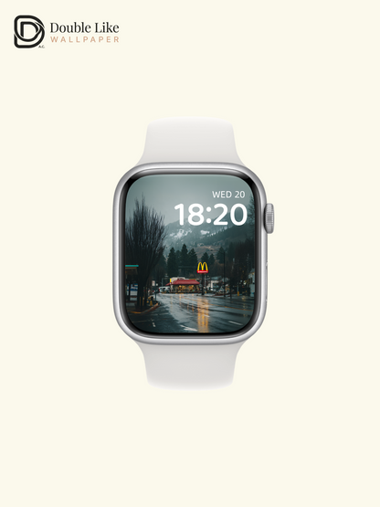 Cinematic Rainy Night City Street Neon Landscape Wallpaper Pack [#JJ1316]
