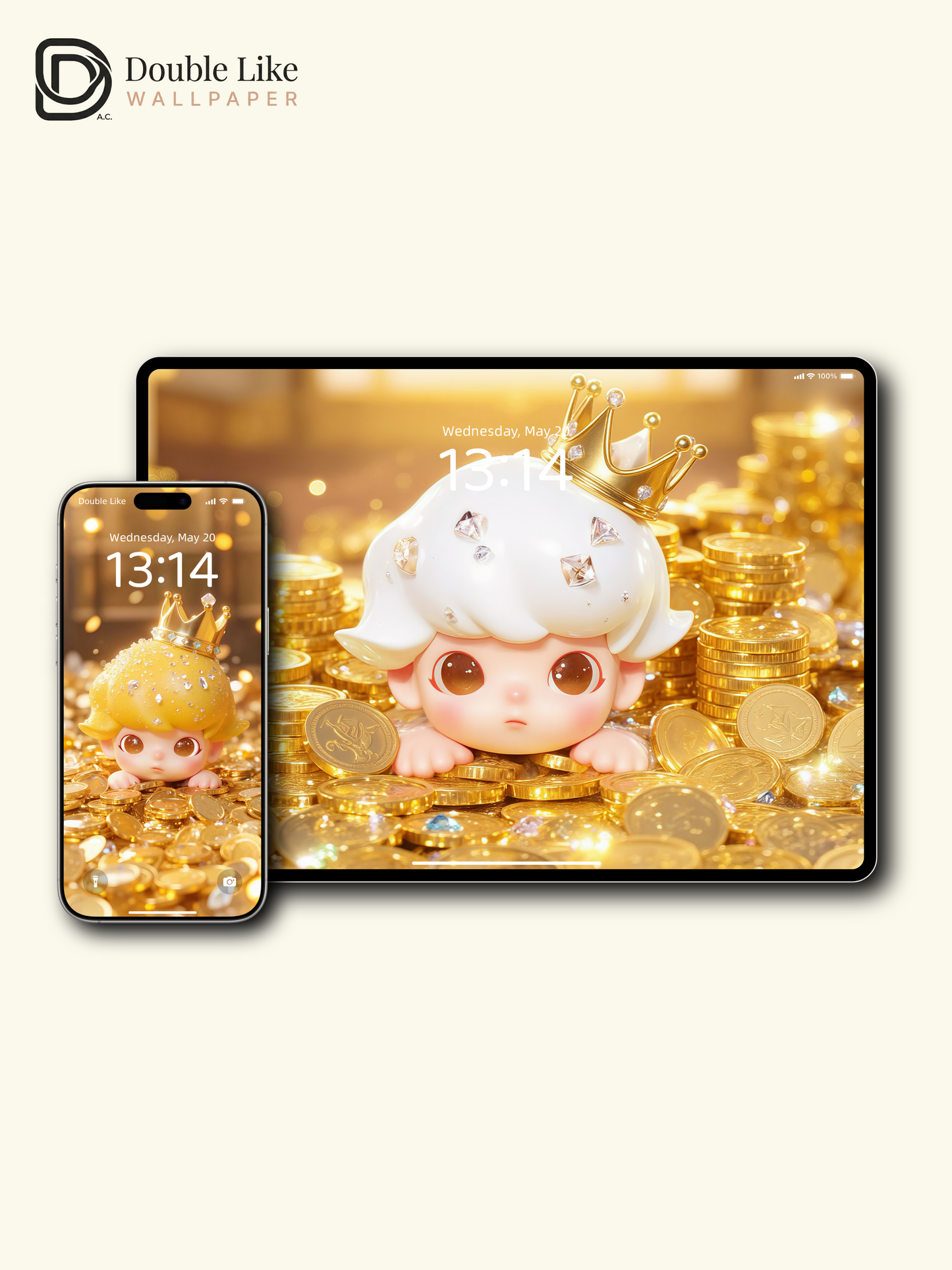 Starlight Prince · Lucky Coin Rain 💰✨ | Wealth Wallpaper [#JJ103]