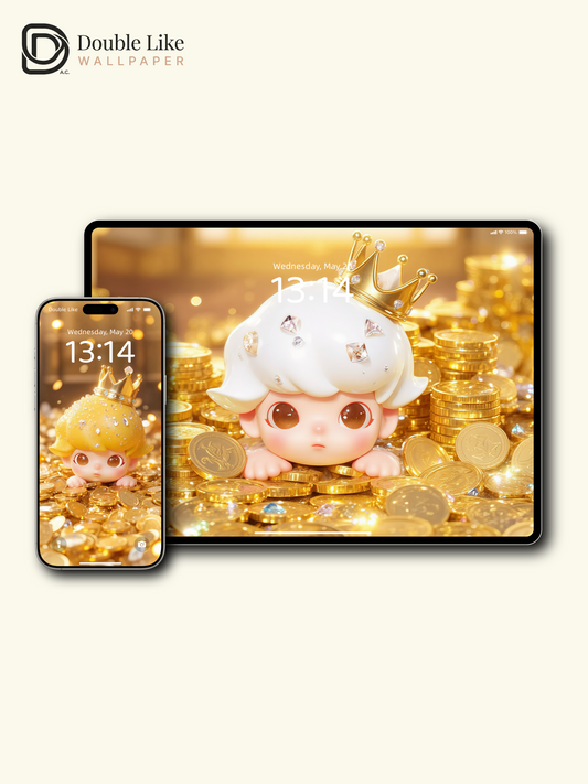 Starlight Prince · Lucky Coin Rain 💰✨ | Wealth Wallpaper [#JJ103]