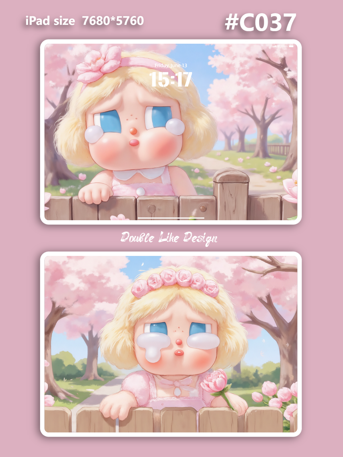 Pink Flowered Tree [#C037]