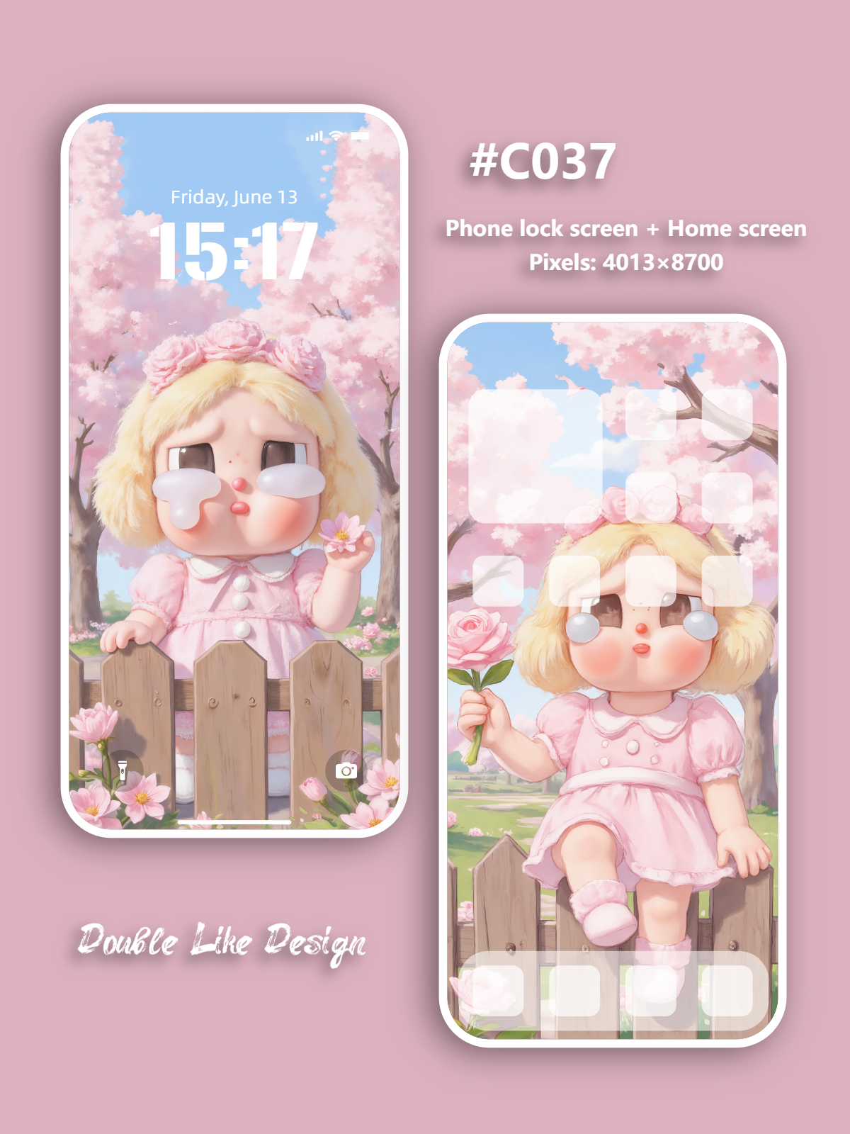 Pink Flowered Tree [#C037]