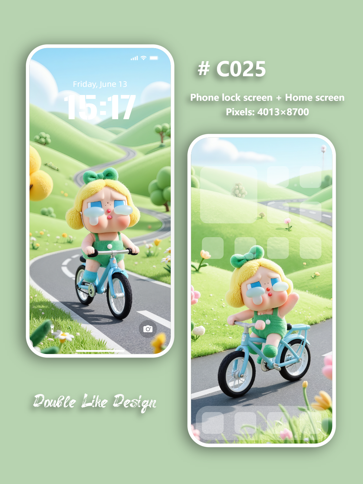 Riding Bicycle [#C025]