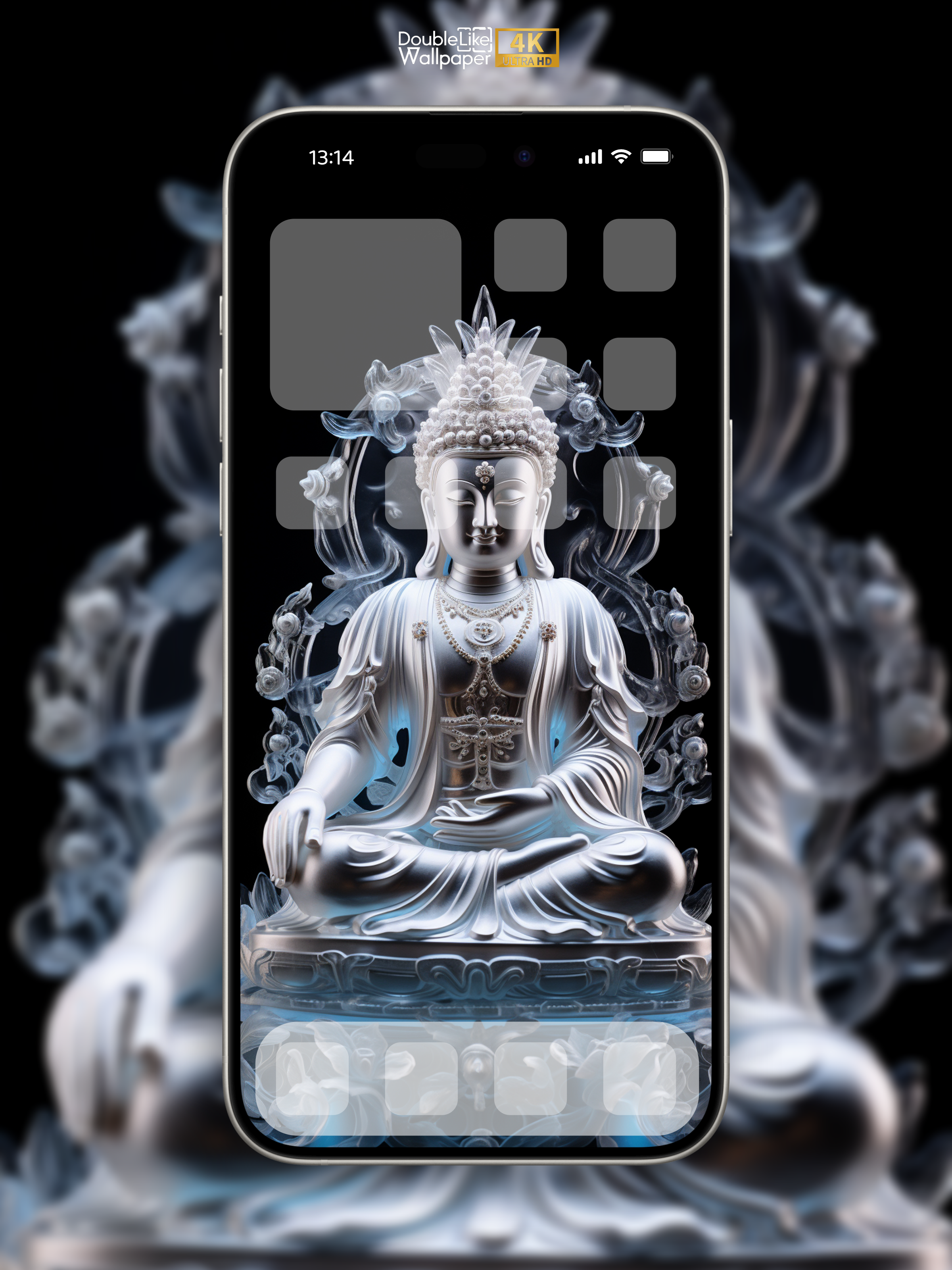 Crystal Buddha statue [G081603]