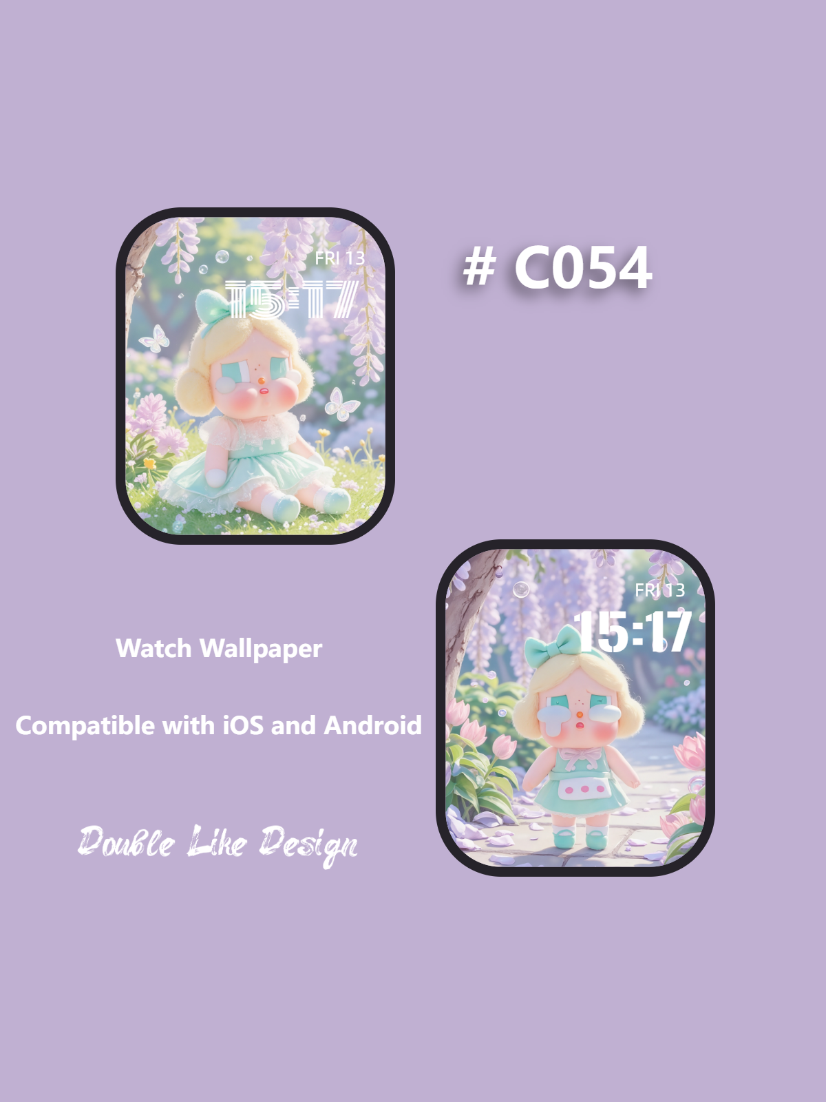 Lakeside Purple Flowers [#C054]