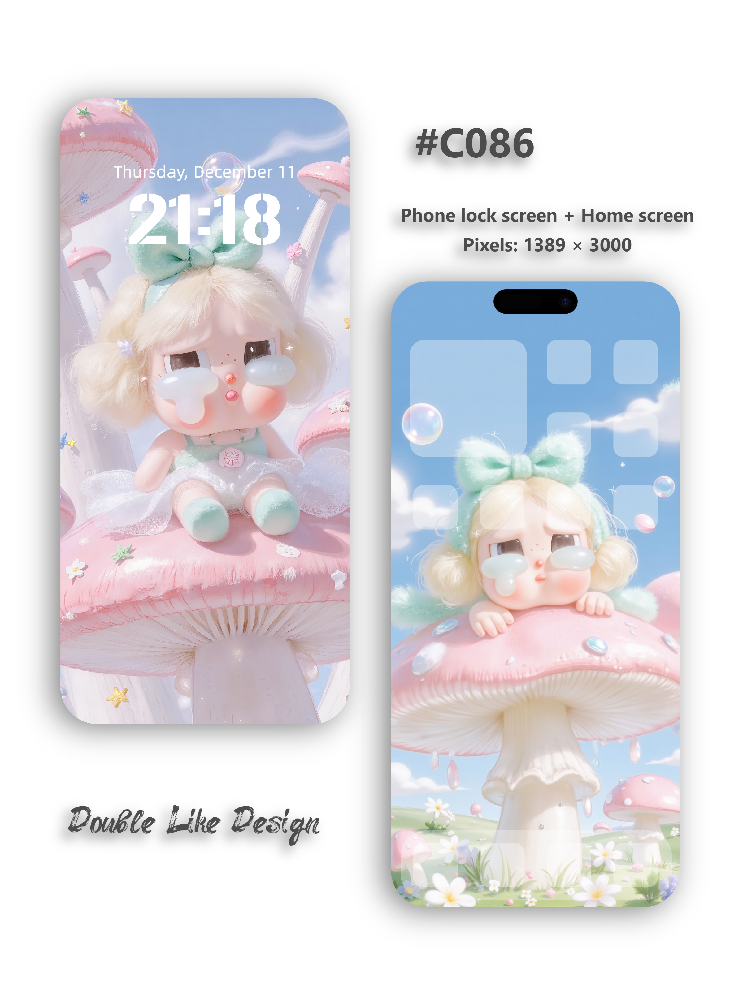 Pink Mushrooms [#C086]