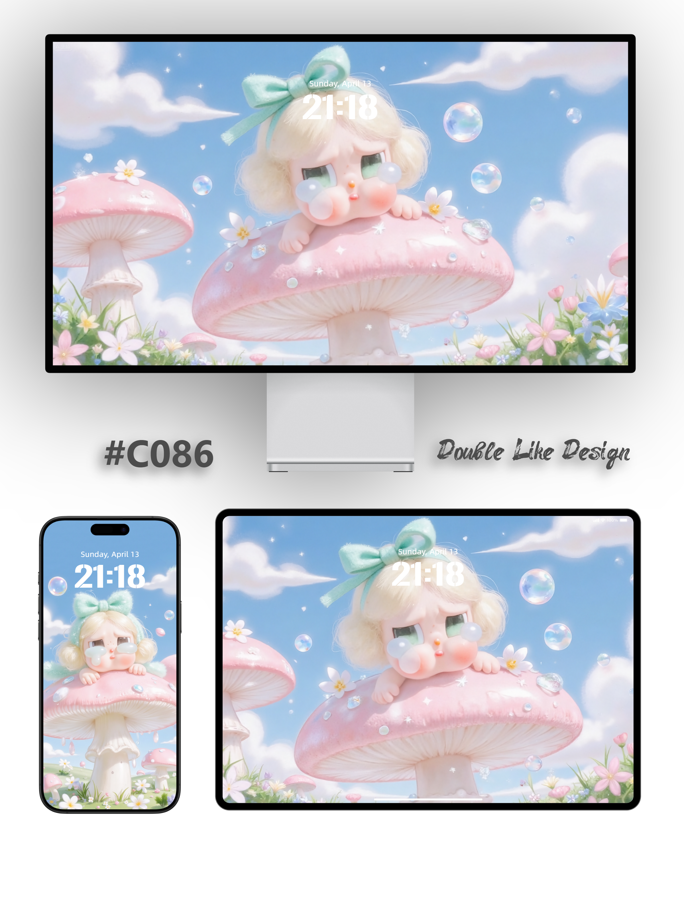 Pink Mushrooms [#C086]