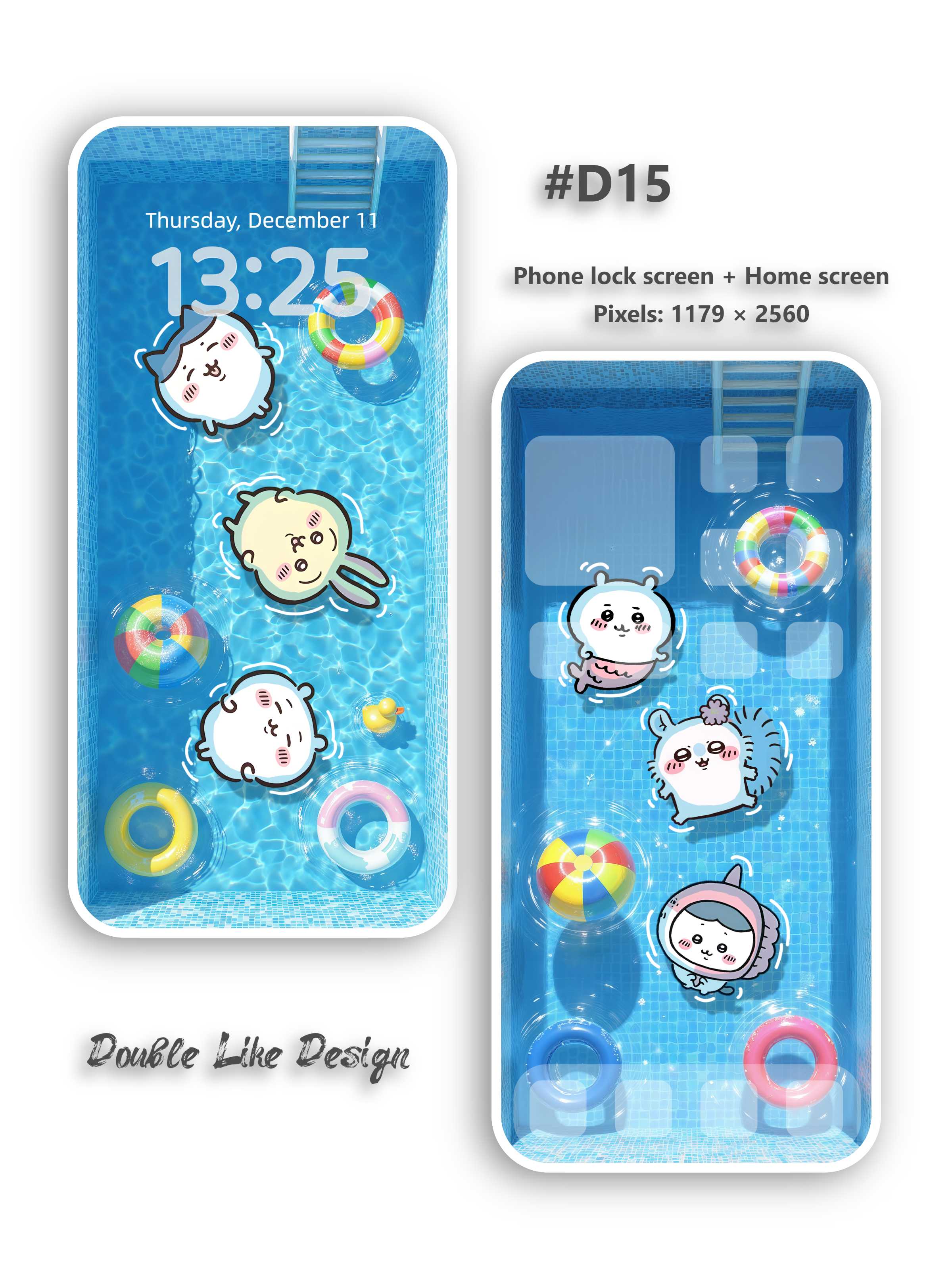 Blue Swimming Pool [#D15]