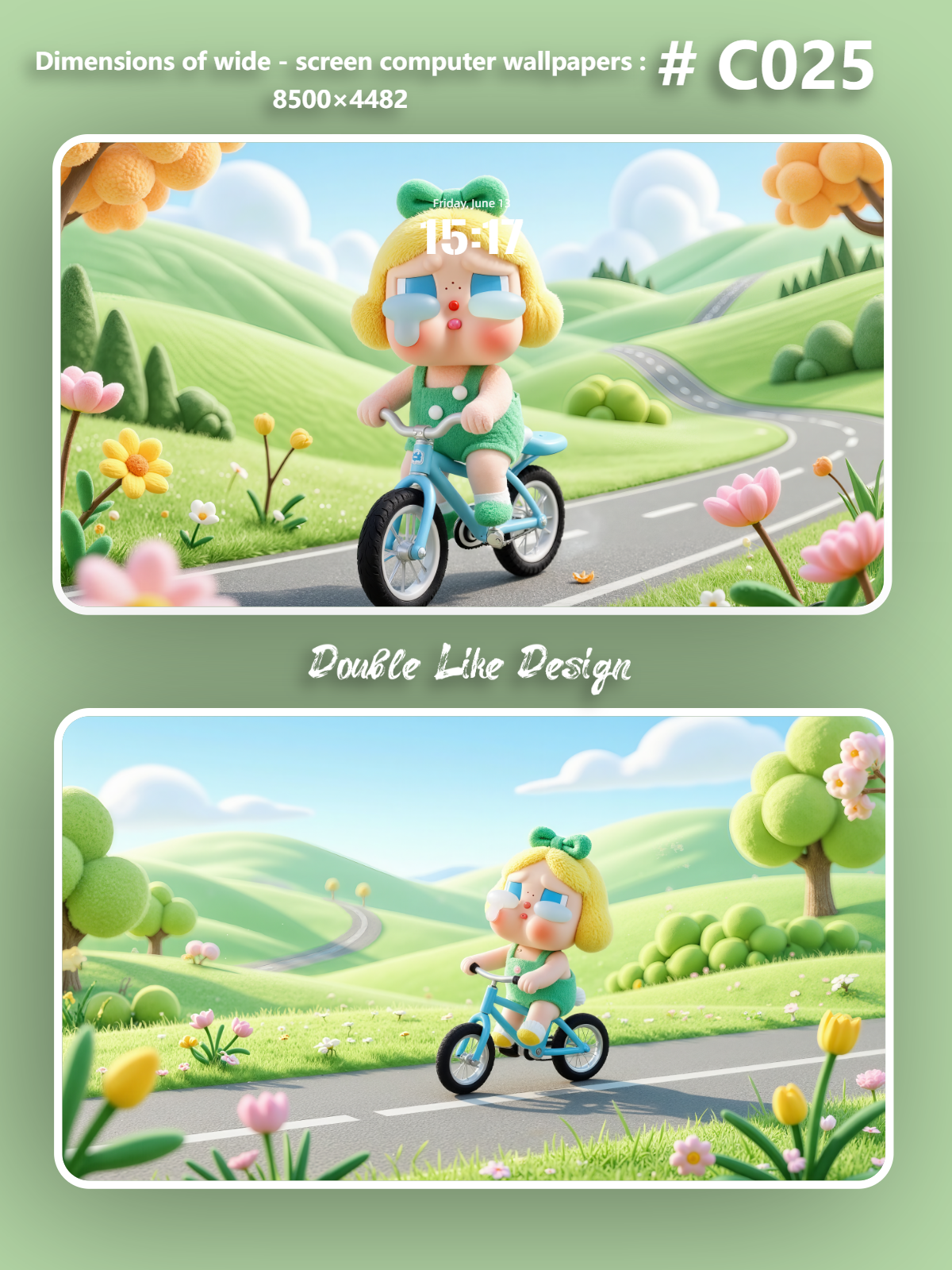 Riding Bicycle [#C025]